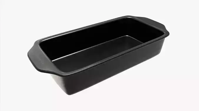 Stainless Steel Baking Dish Free low-poly 3D model