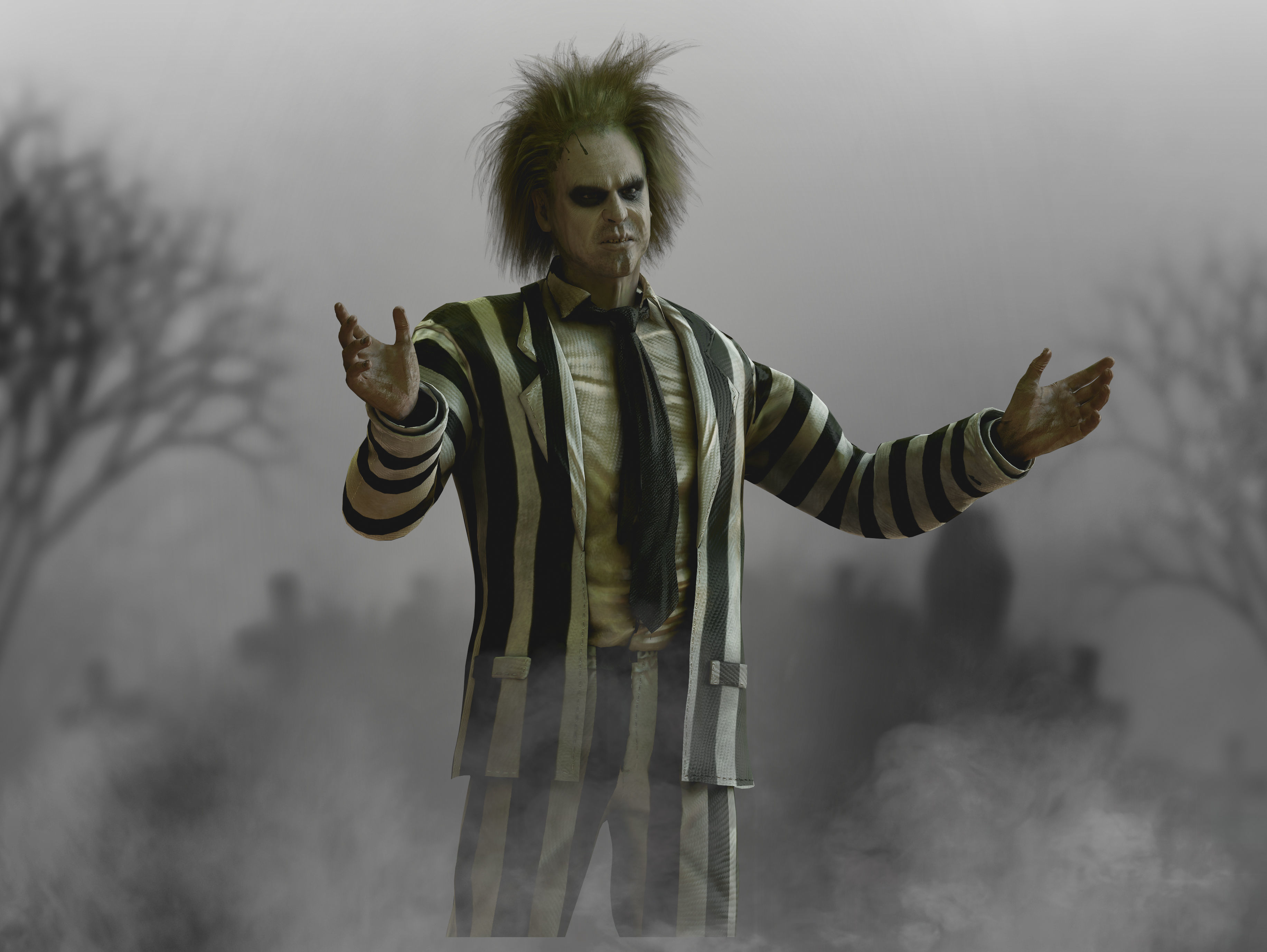 Beetlejuice Low-poly 3D model_3