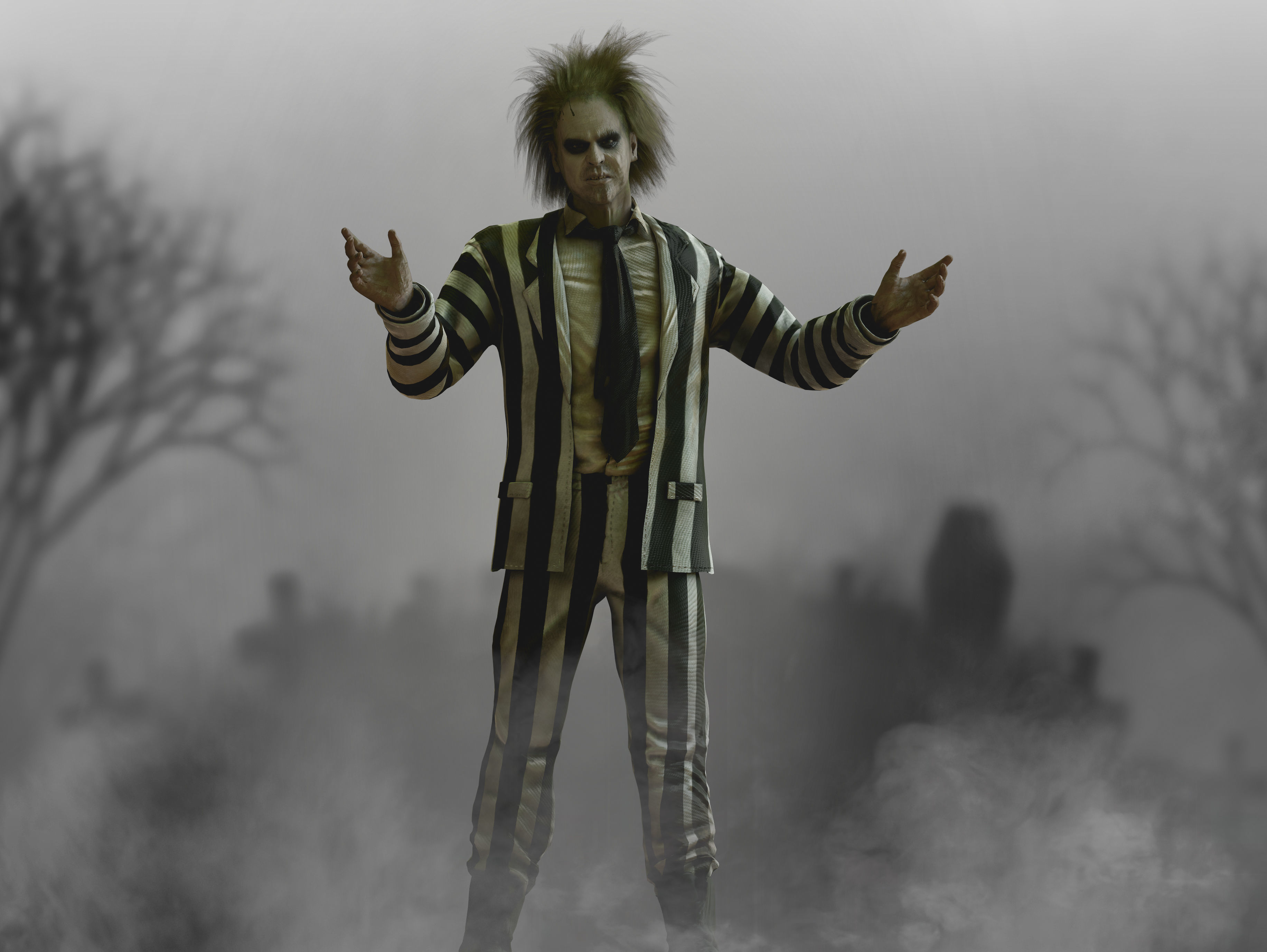 Beetlejuice Low-poly 3D model_5
