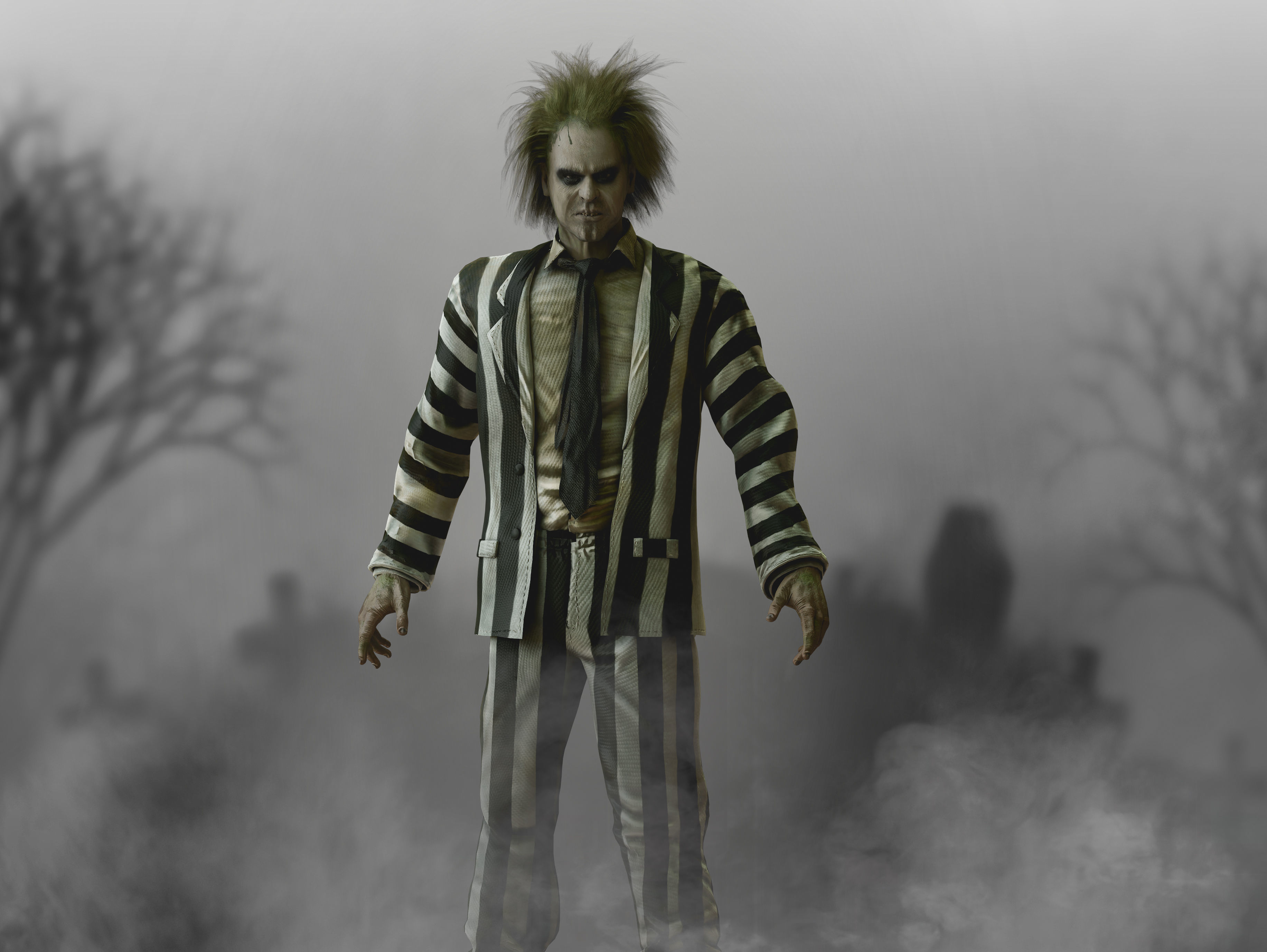 Beetlejuice Low-poly 3D model_6