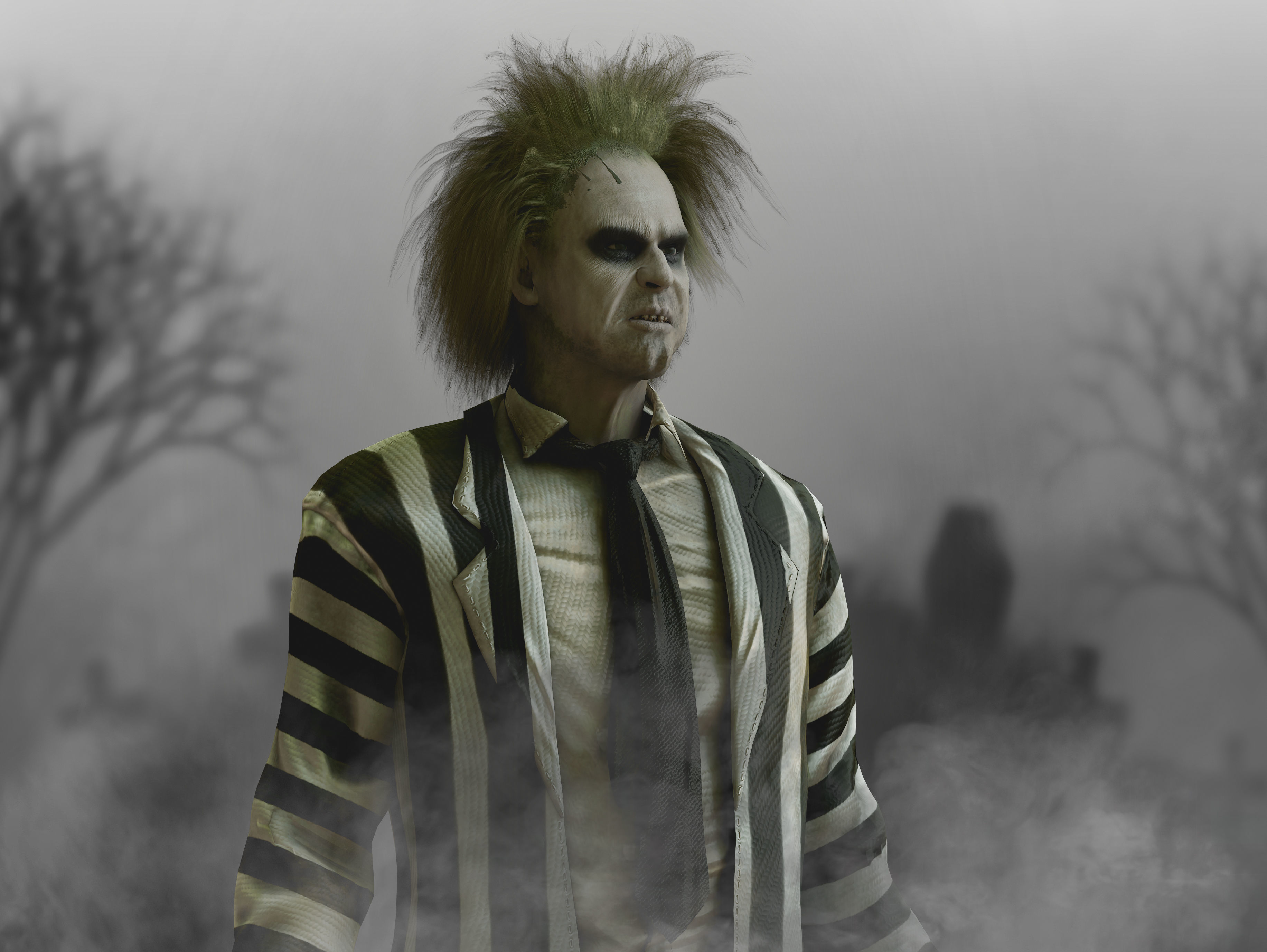 Beetlejuice Low-poly 3D model_7