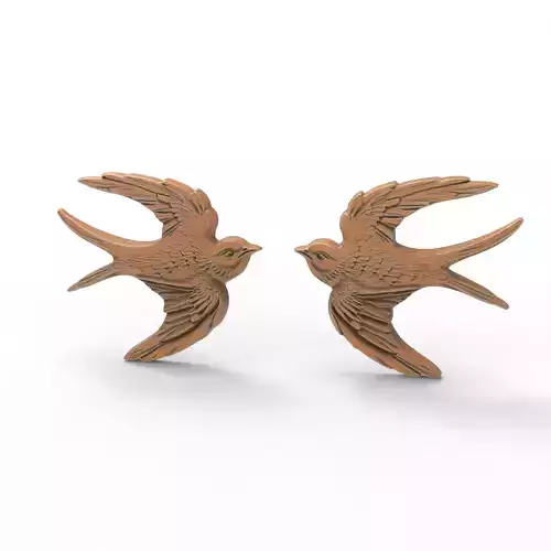 Pair of Birds 3D print model