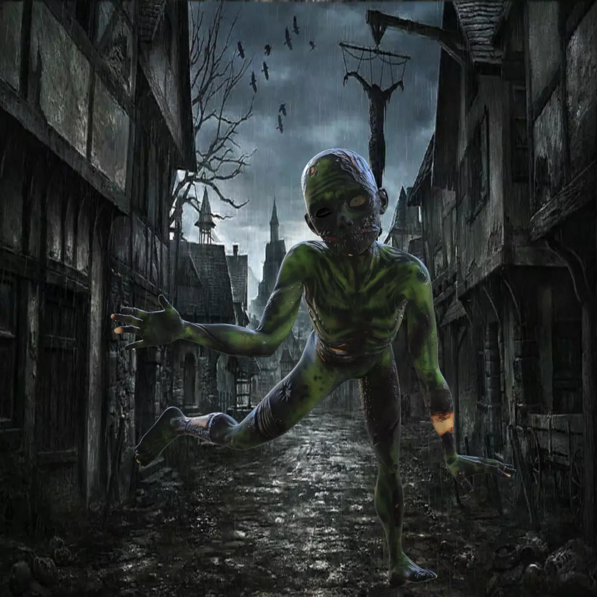 3D Scary Creature Rigged 3D model