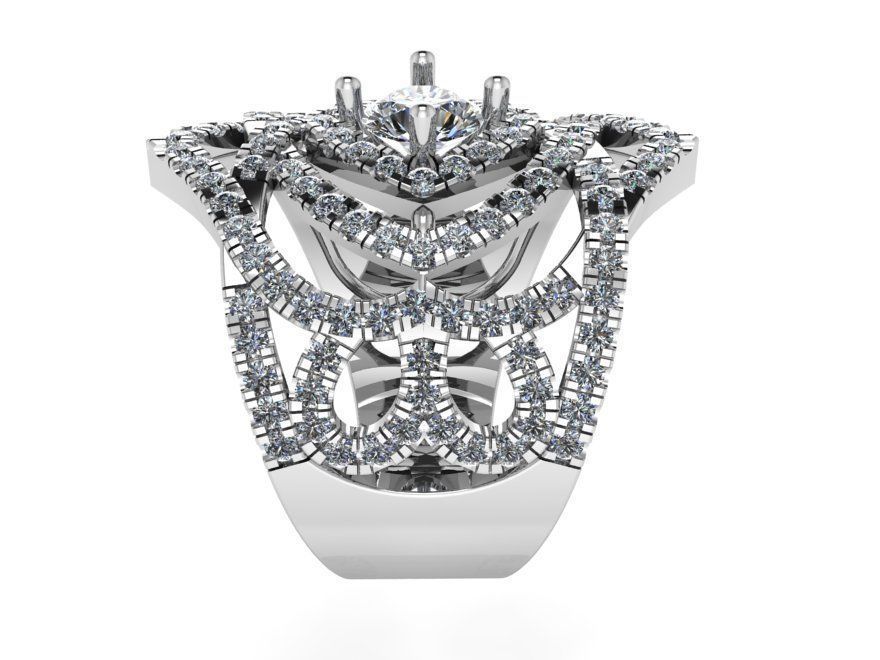 Diamond Unique Band 4023 3D print model_3