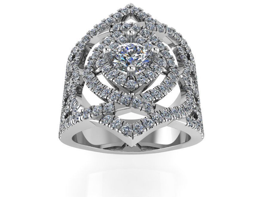 Diamond Unique Band 4023 3D print model_2