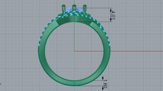 Diamond Unique Band 4023 3D print model_6