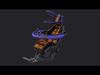 Sci fi Armchair Low-poly 3D model_2