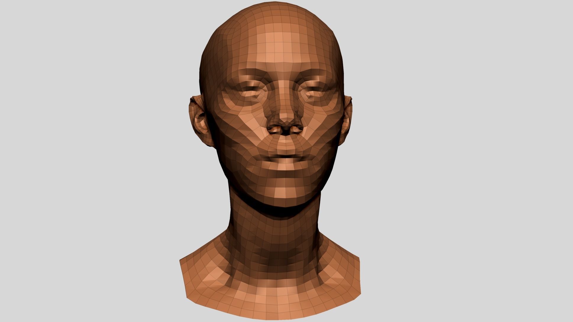 Female Head Anatomy B 3D model_10