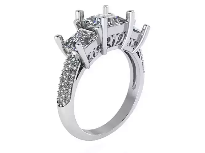 Princess Diamond Ring 4029
