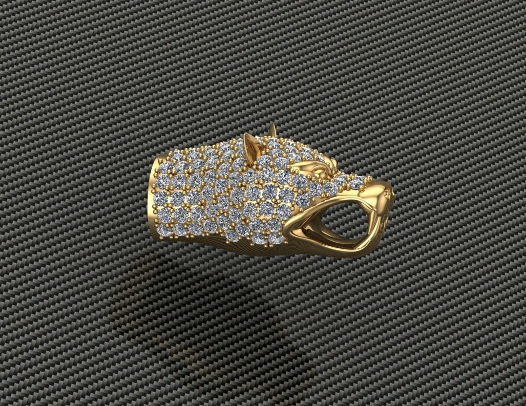 Wolf Head 3D print model_1