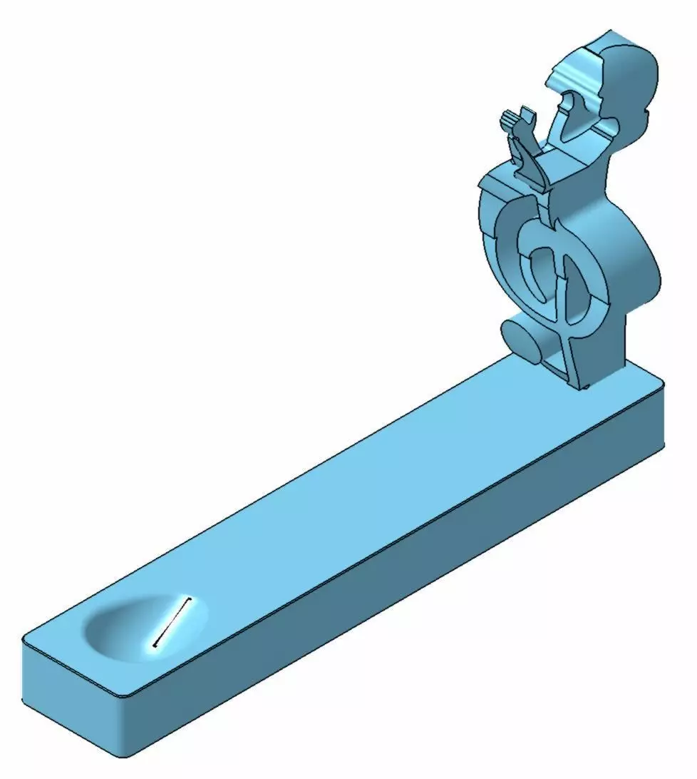 TREBLE CLEF HOLDER 3D print model