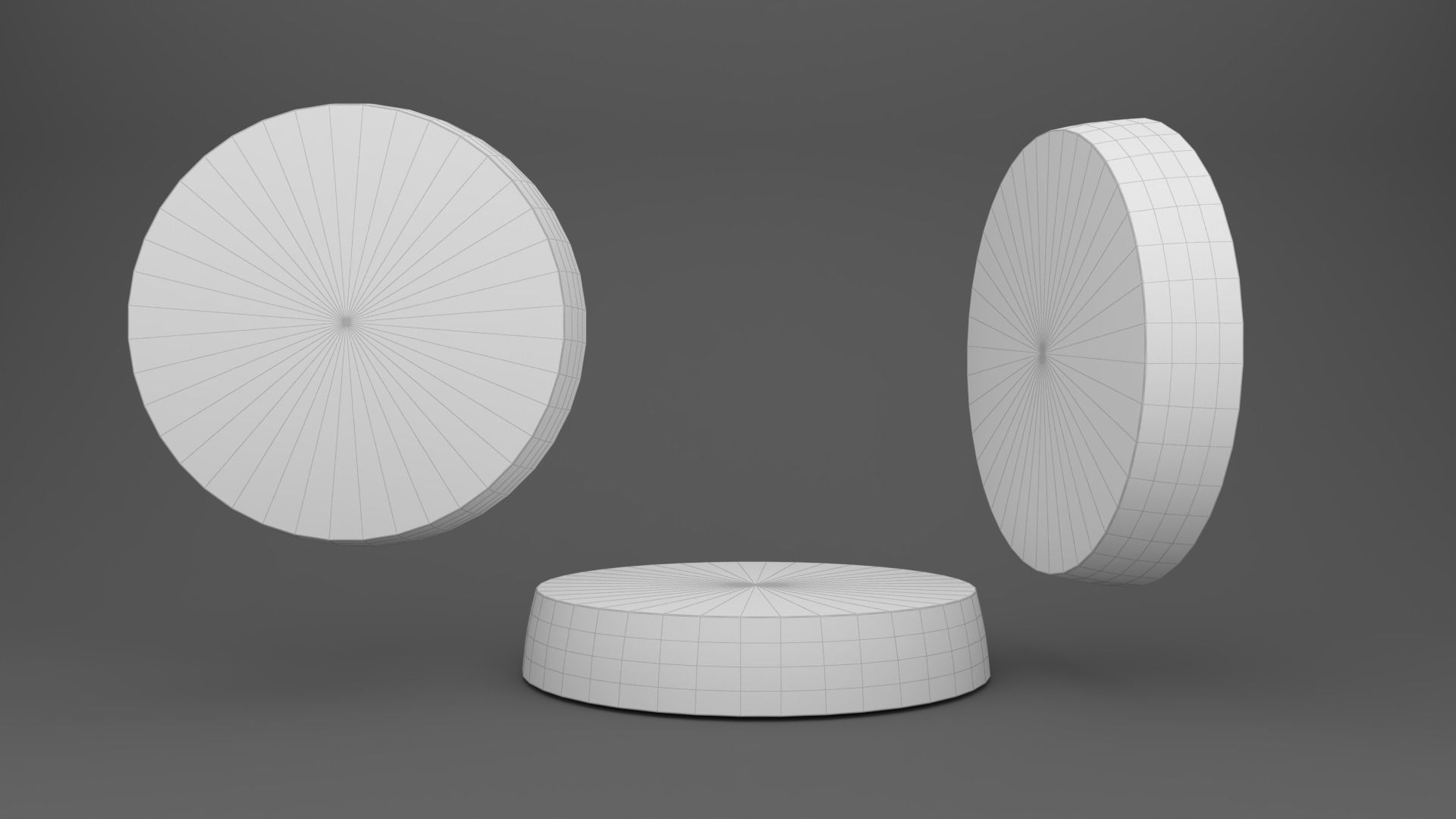 Prop09 A Slice of Grapefruit Low-poly 3D model_11