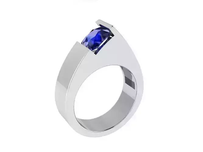 Unique Solitaire Ring 4043