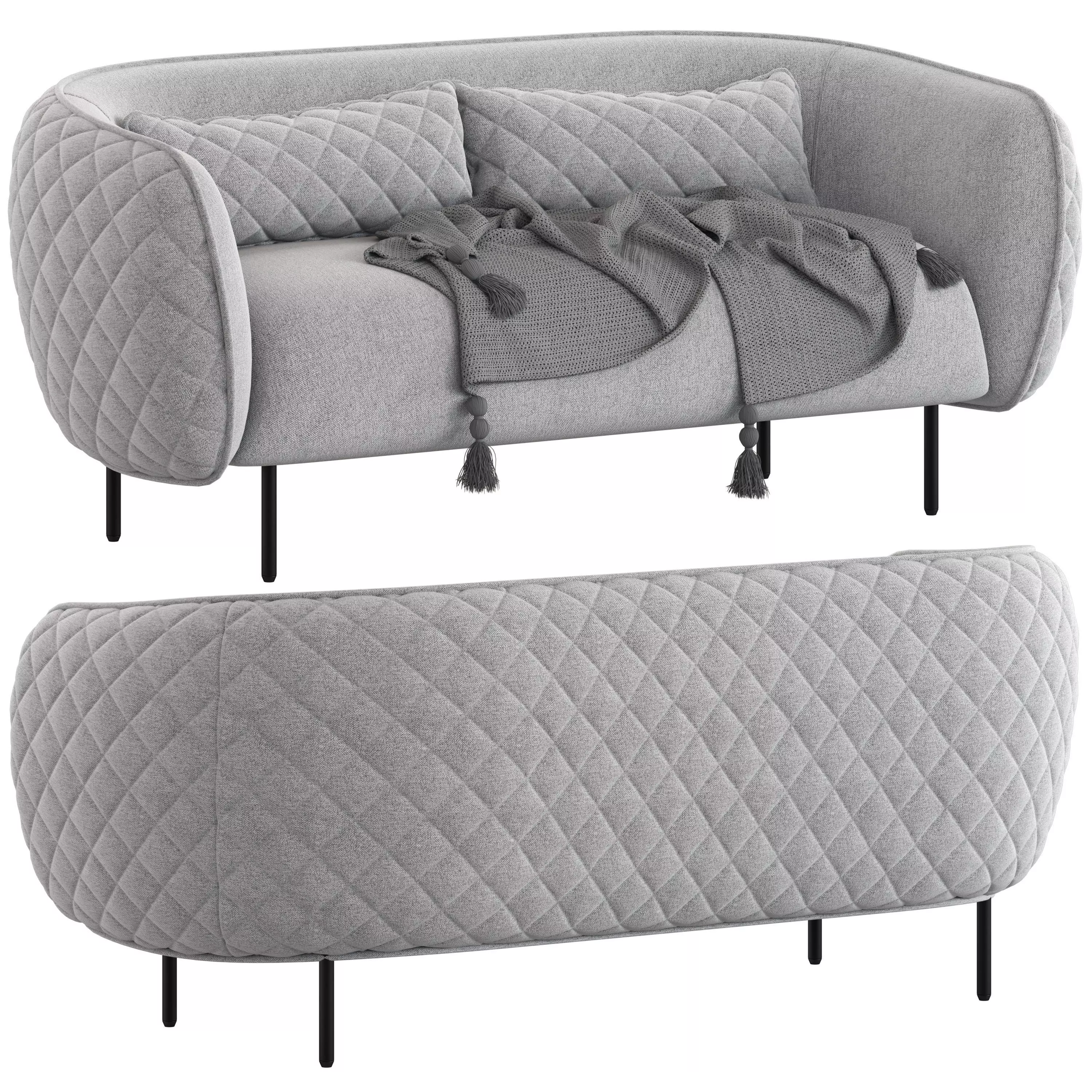 In stock Nook 3-Seater Sofa 3D model_0