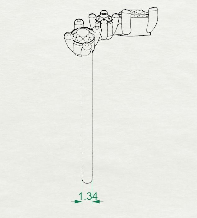 V Shape engagement ring  3D print model_9