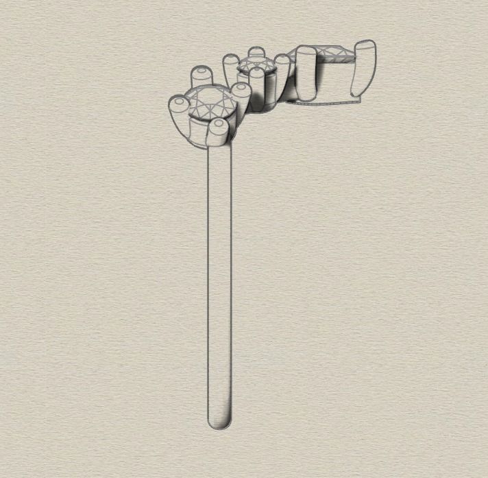 V Shape engagement ring  3D print model_22