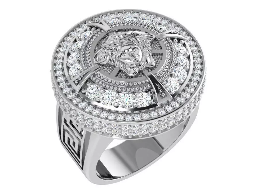 Round Fashion Diamond Ring 4053 3D print model