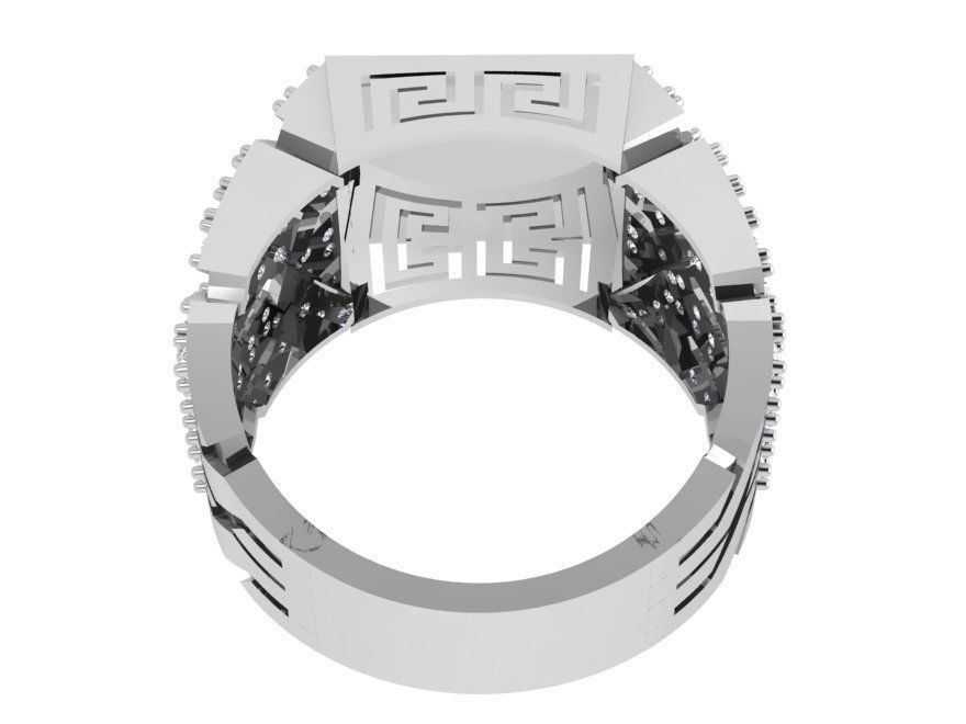 Chain Square Ring 4056 3D print model_3