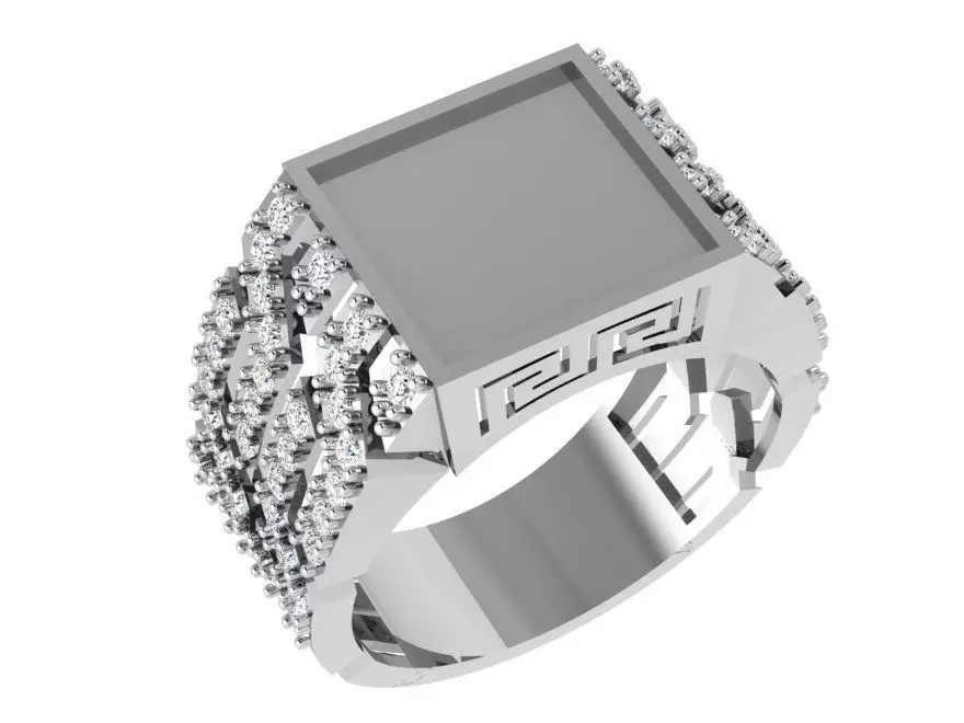 Chain Square Ring 4056 3D print model_0