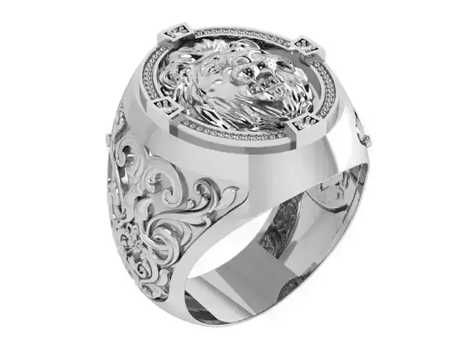 Ornamental Oval Ring 4057