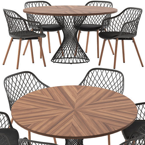 Innova Australia Amina Table  and Greville Chair 3D model