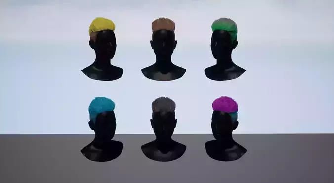 Real-time undercut hairstyle