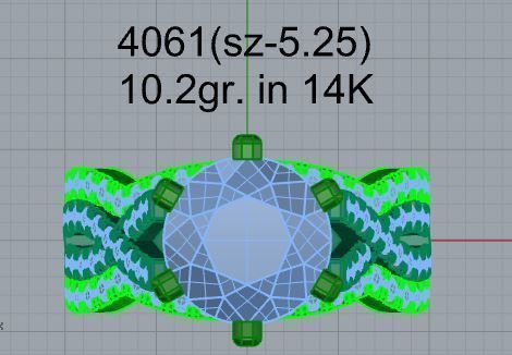Peg Setting Twisted Ring 4061 3D print model_4