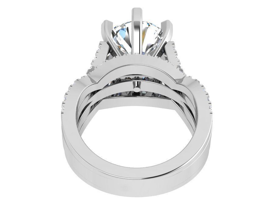 Peg Setting Twisted Ring 4061 3D print model_3