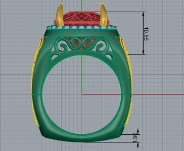 Cushion Halo Euro Shank Ring 4063 3D print model_5