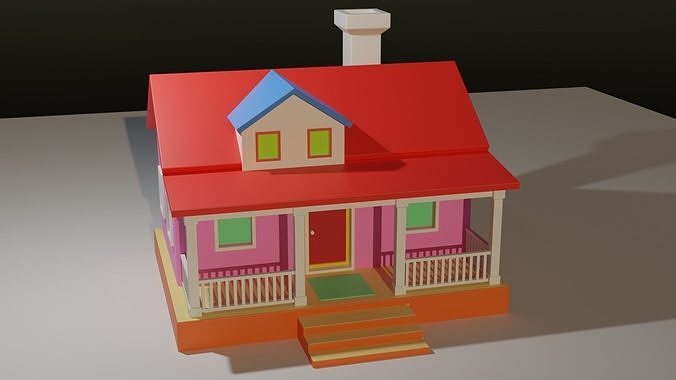 Home CC Low-poly 3D model