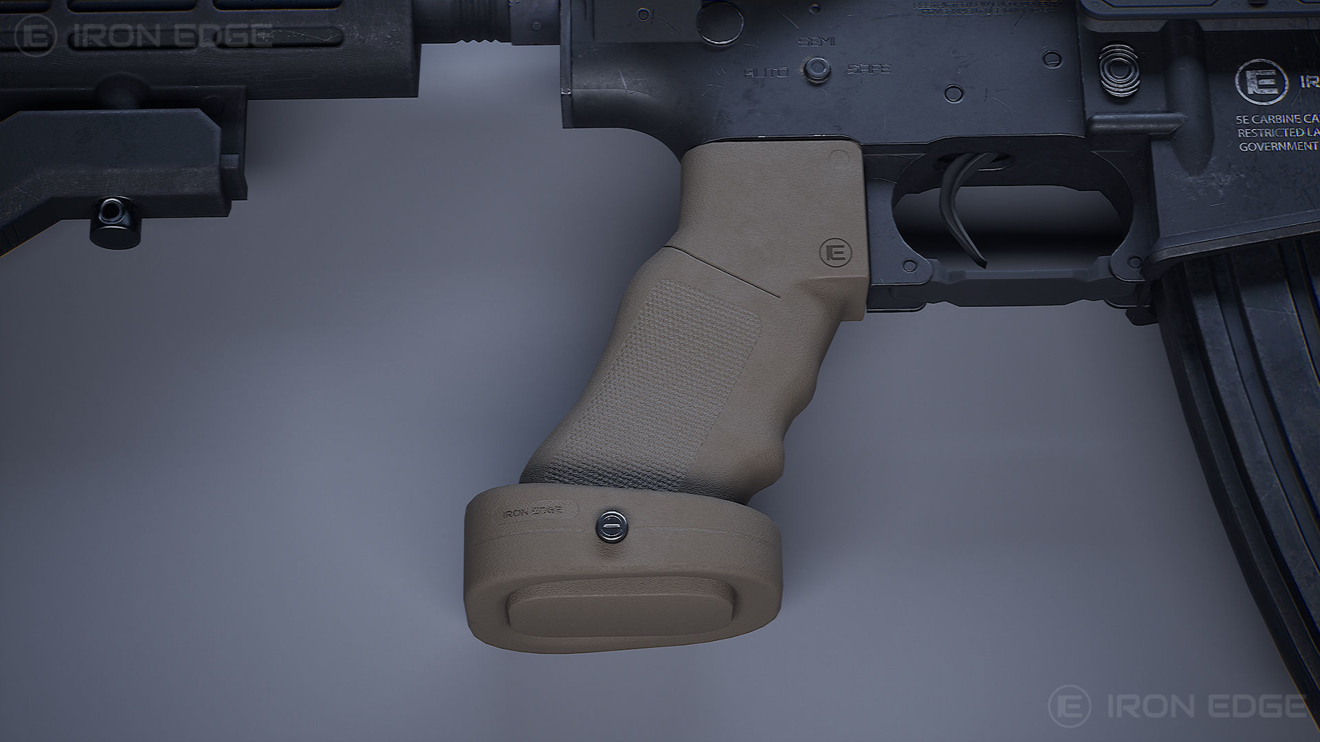 Pistol Grip PMT91 - AAA 3D Asset - Game Ready Low-poly 3D model_6