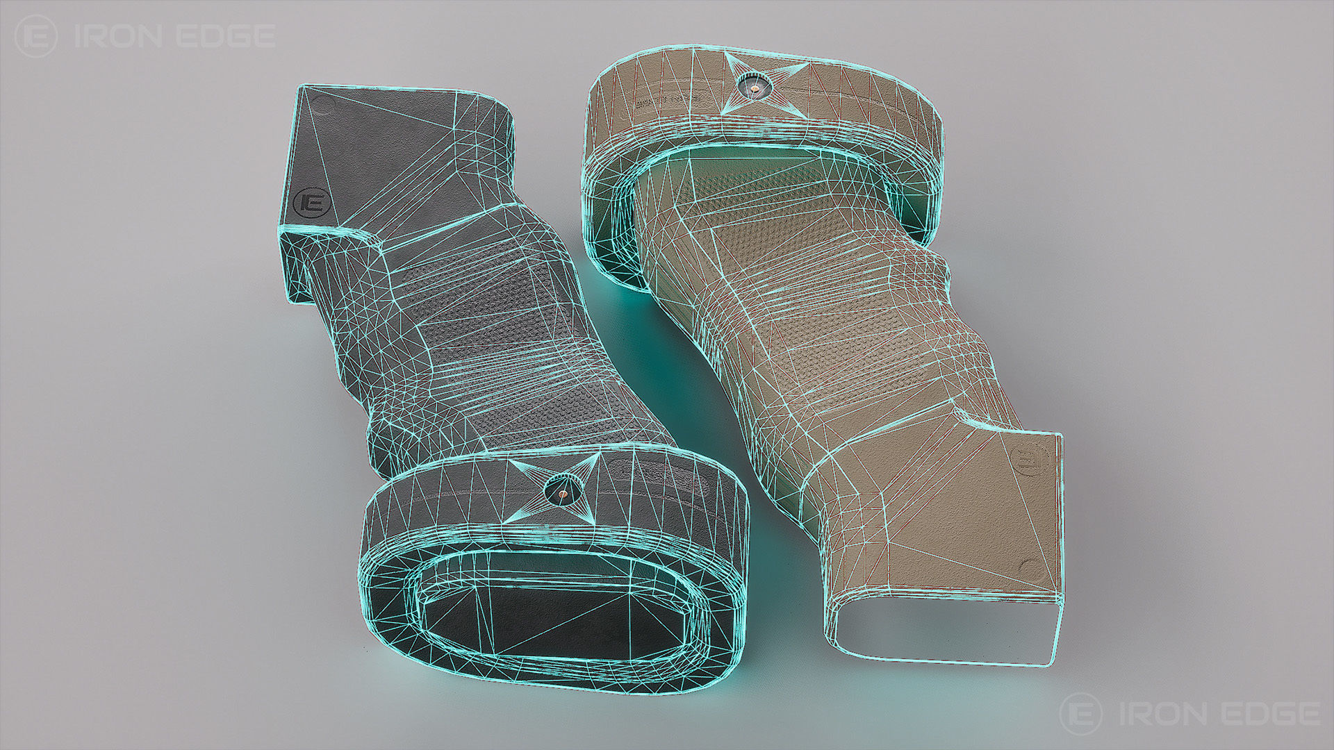 Pistol Grip PMT91 - AAA 3D Asset - Game Ready Low-poly 3D model_3