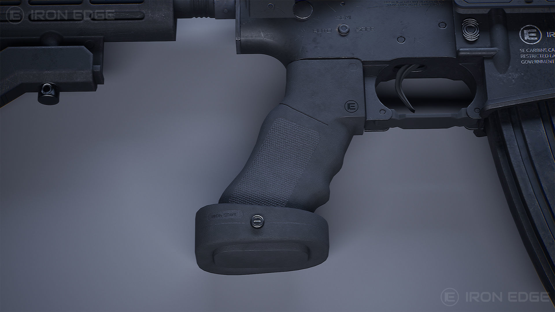 Pistol Grip PMT91 - AAA 3D Asset - Game Ready Low-poly 3D model_7