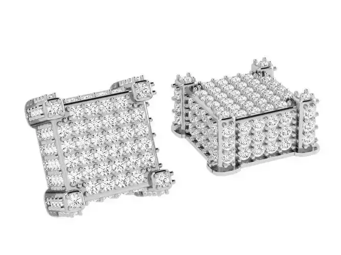 Square Diamond Earring 4072