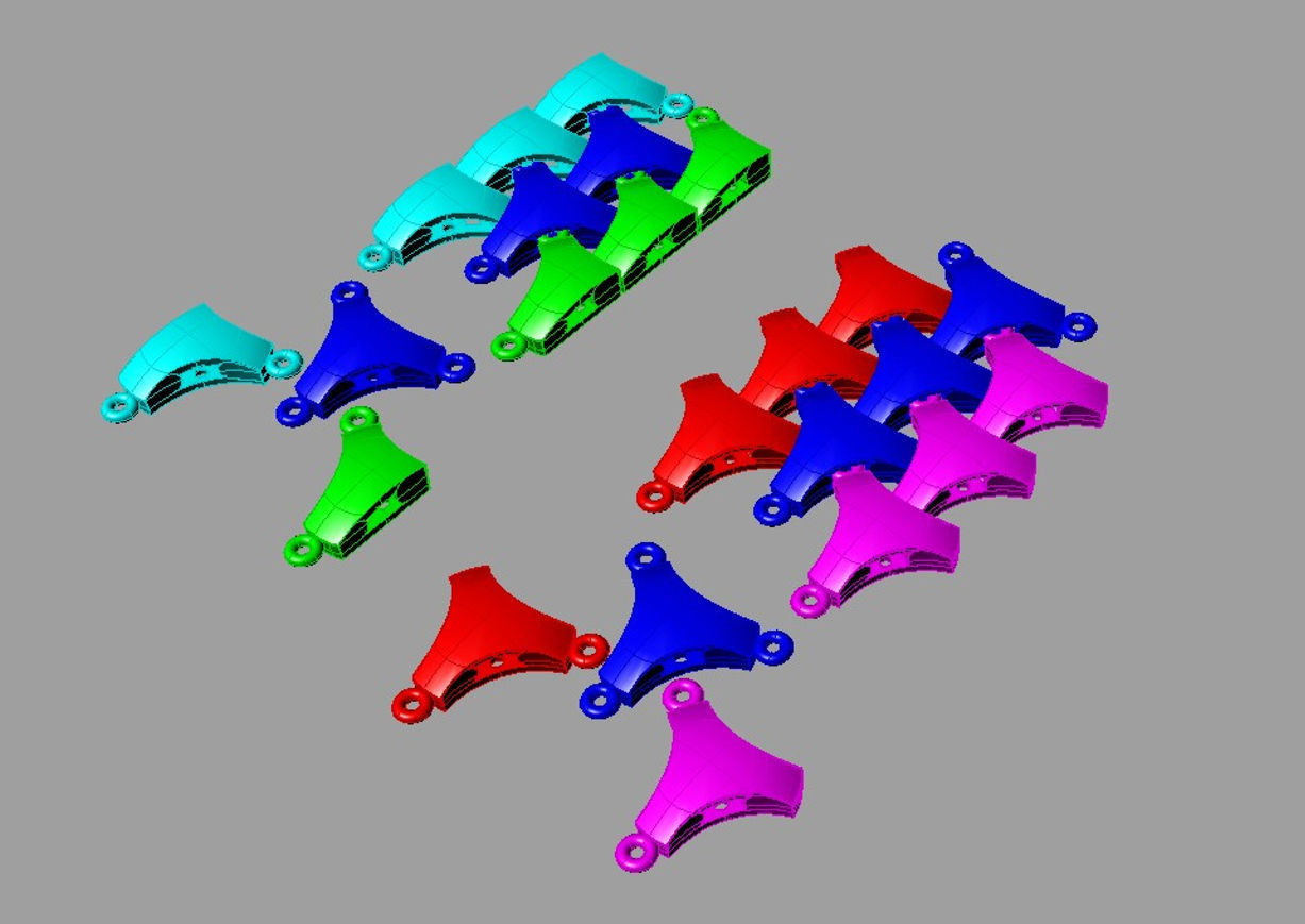 Bracelets Chain ARMORE2 3D 3D print model_3