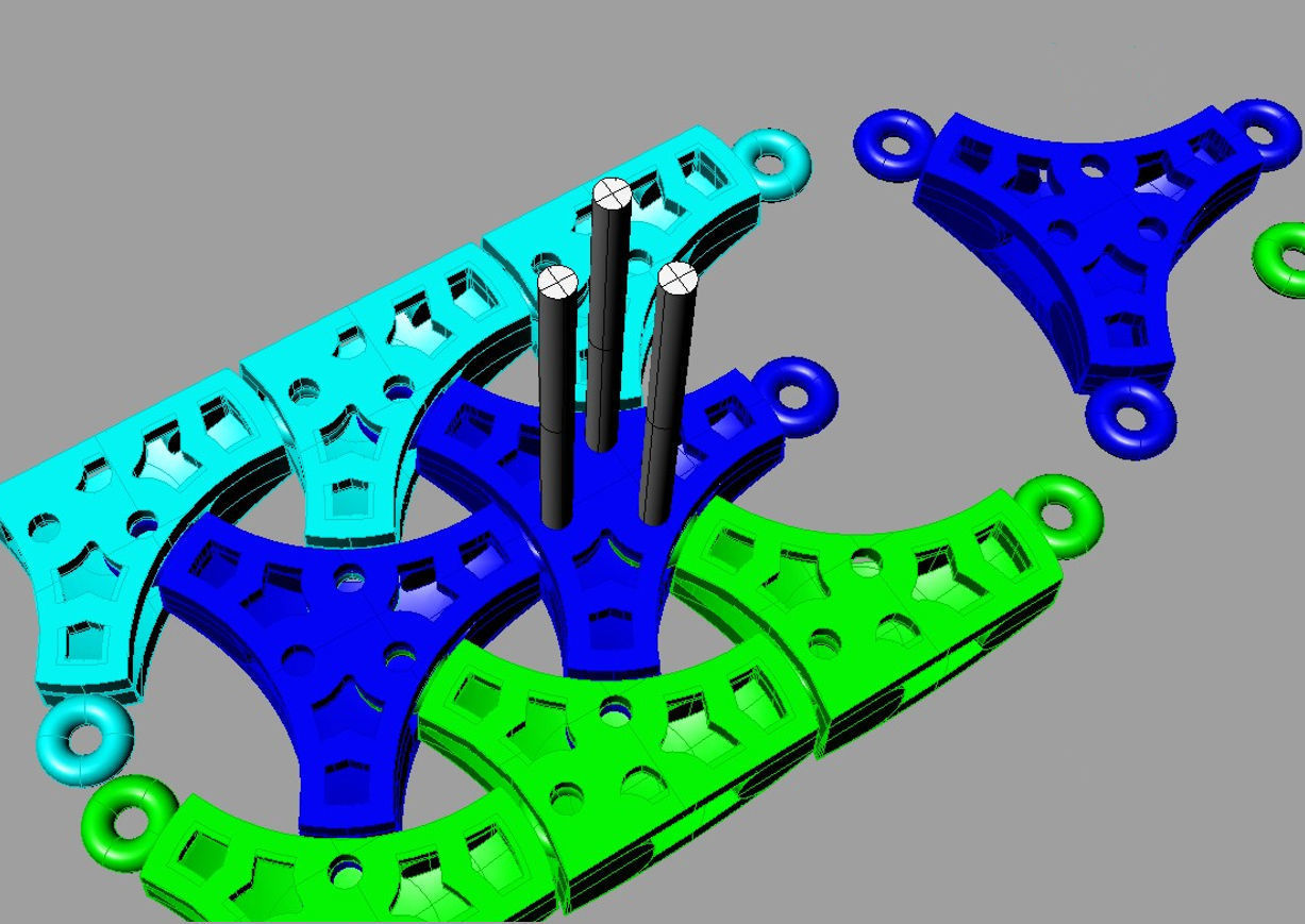 Bracelets Chain ARMORE2 3D 3D print model_6