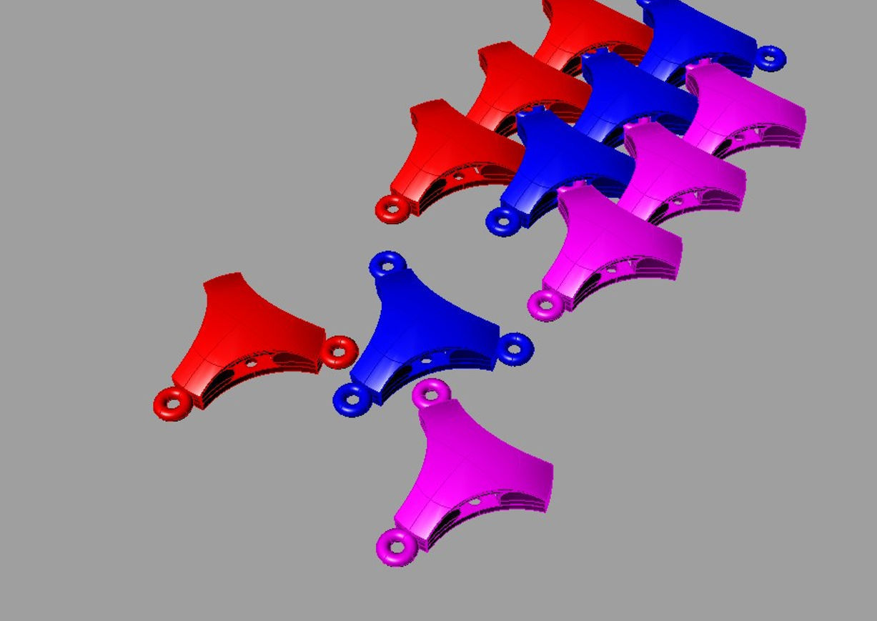 Bracelets Chain ARMORE2 3D 3D print model_2