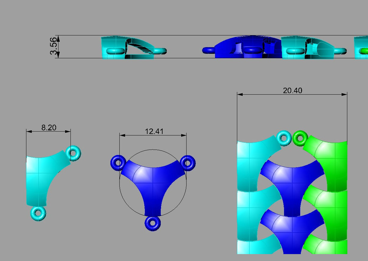 Bracelets Chain ARMORE2 3D 3D print model_9