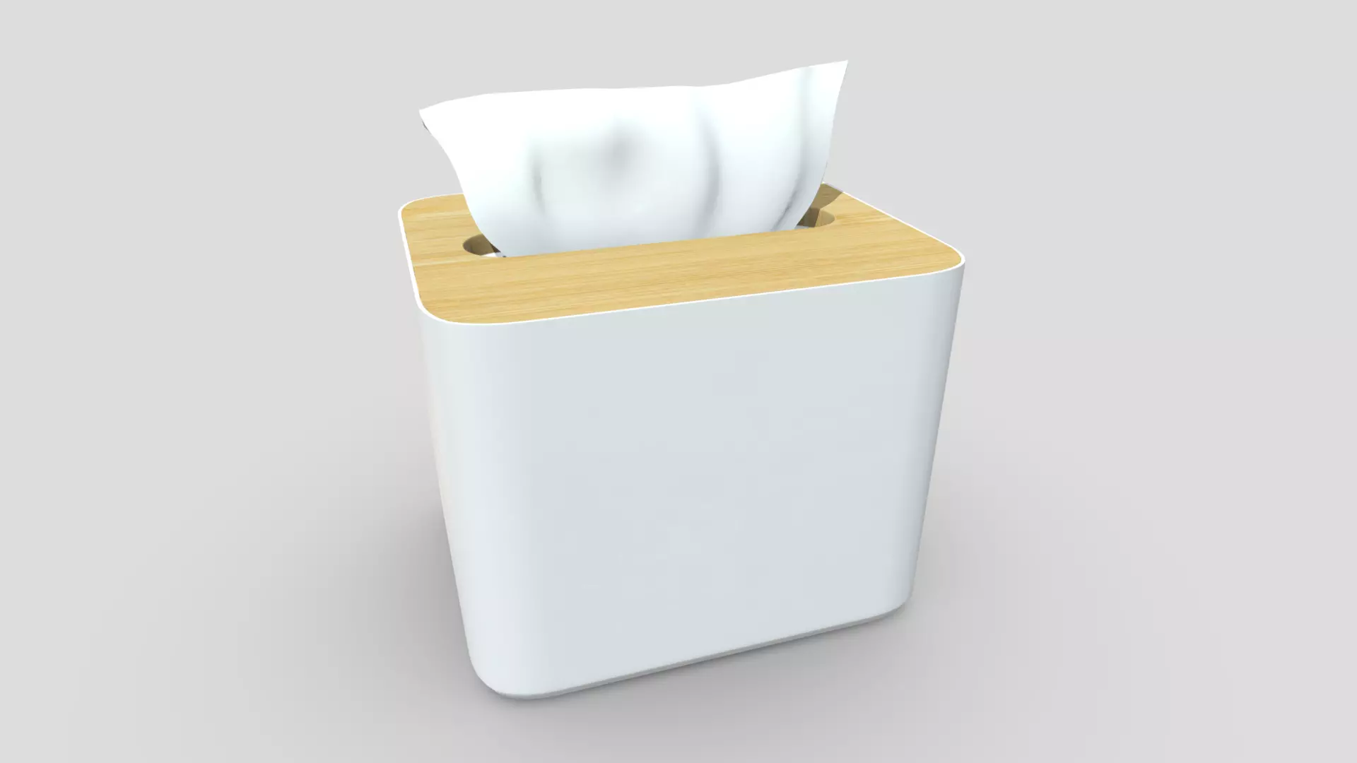 Tissue Box 4 Low-poly 3D model_0