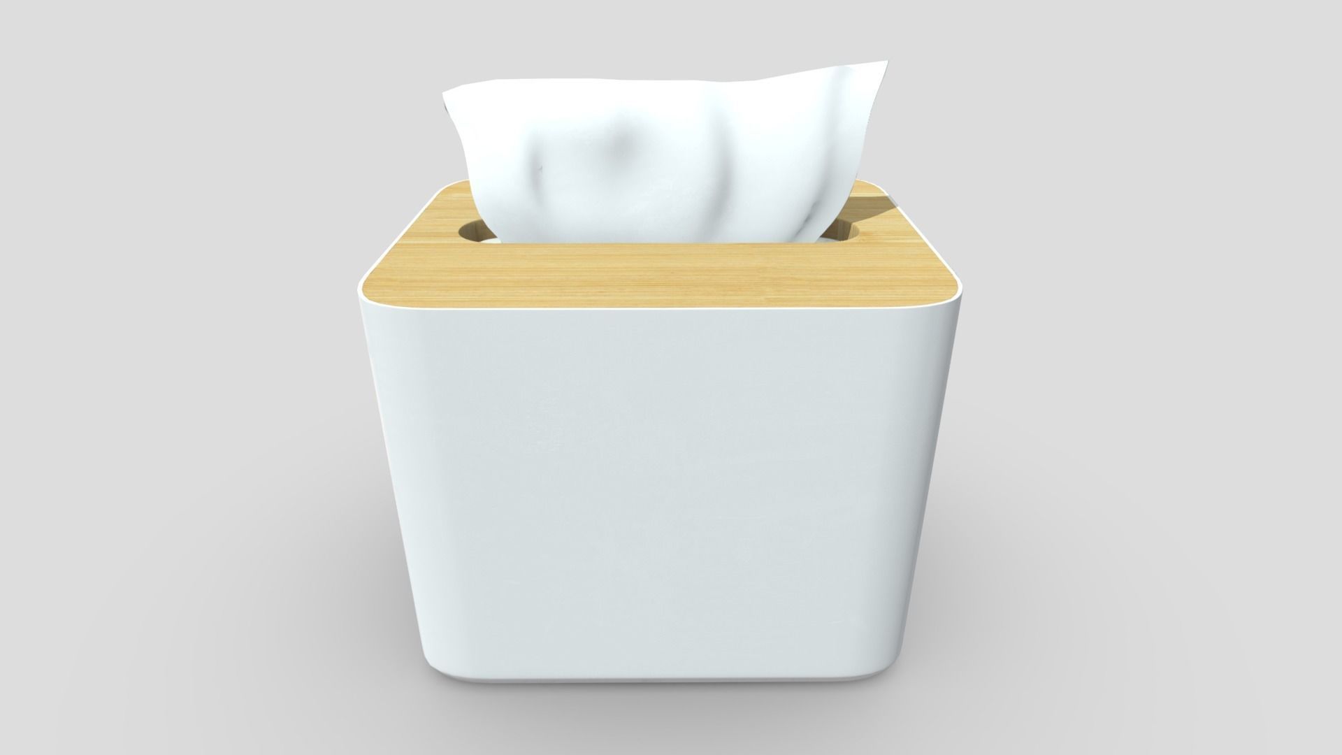 Tissue Box 4 Low-poly 3D model_3