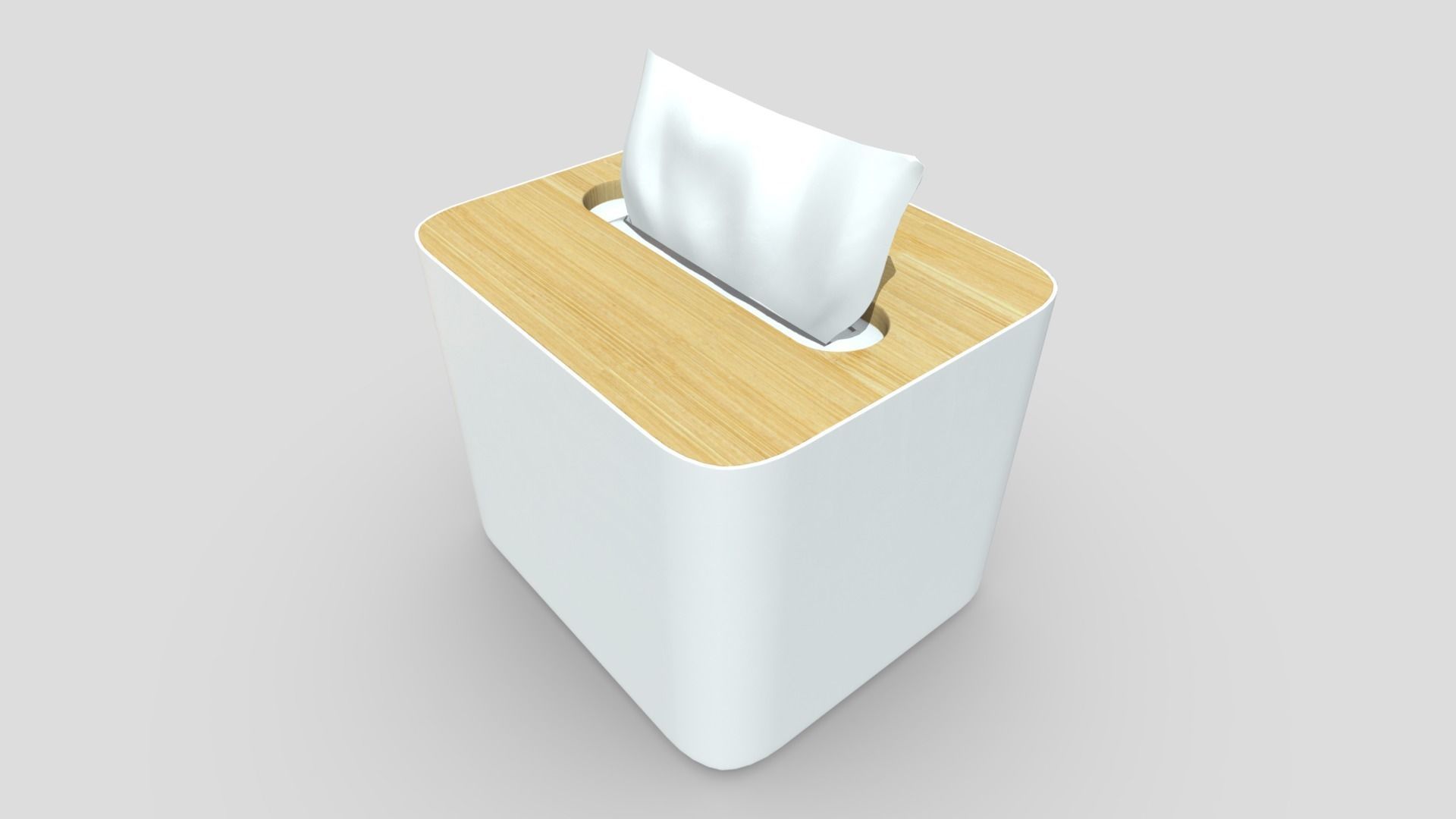 Tissue Box 4 Low-poly 3D model_5