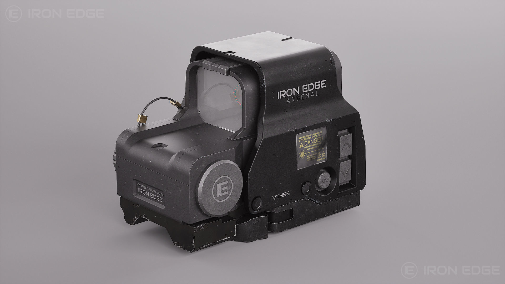 Holographic Sight VTH56 - AAA 3D Asset - Game Ready Low-poly 3D model_3