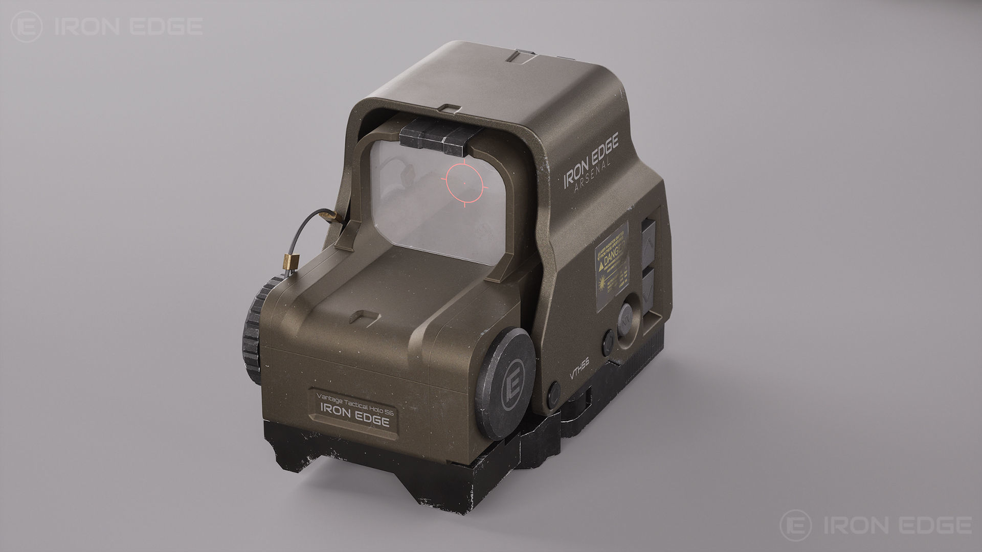 Holographic Sight VTH56 - AAA 3D Asset - Game Ready Low-poly 3D model_7