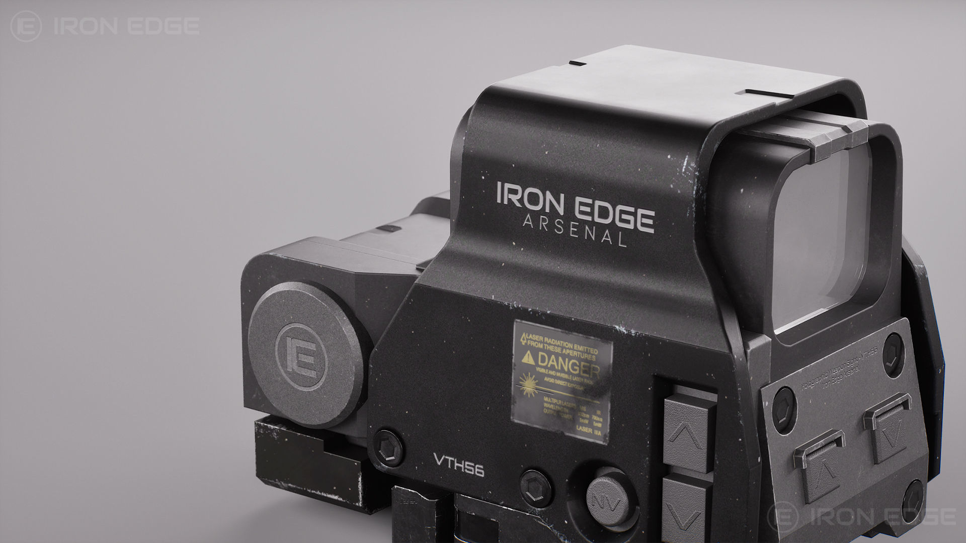 Holographic Sight VTH56 - AAA 3D Asset - Game Ready Low-poly 3D model_5