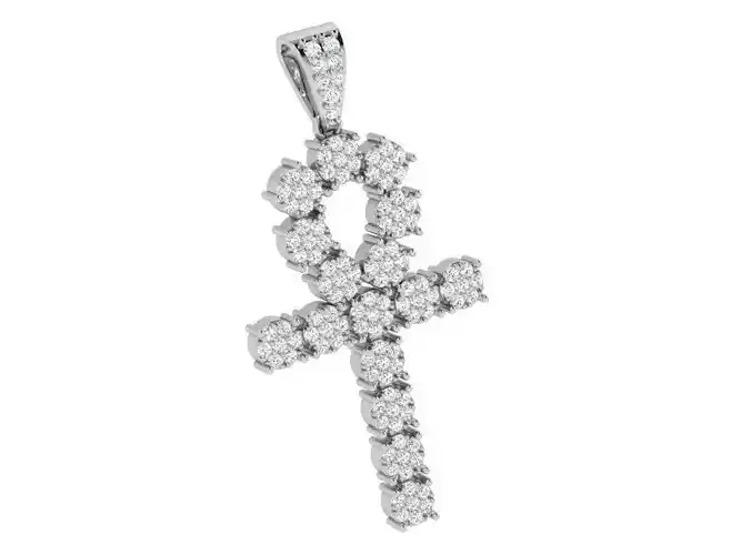 Lucky Key Diamond Pendant 4076