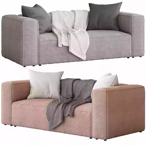 Linea Furniture Kalisha 2 Seater Corduroy Sofa