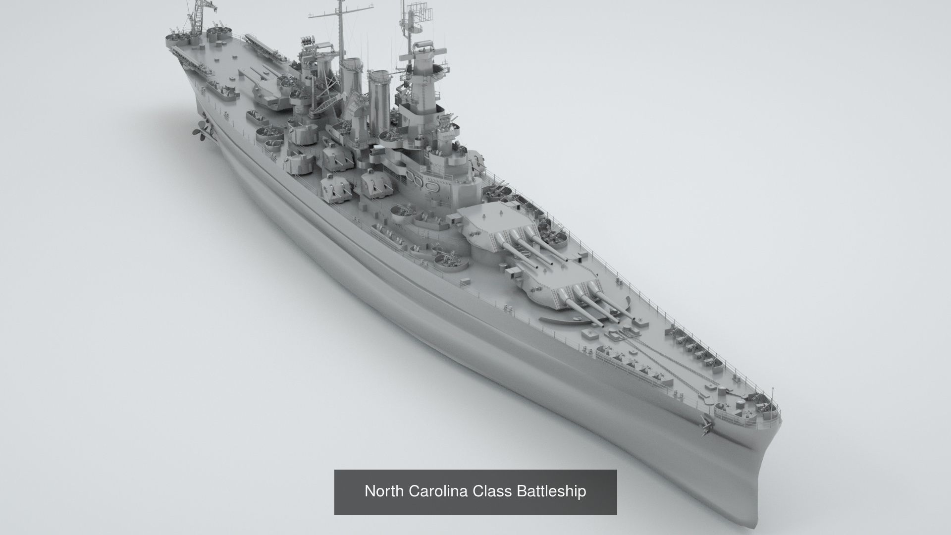 US Navy Destroyer - Cruiser and Battleships 3D Model Collection_1
