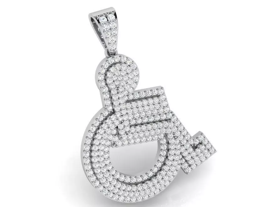 Disabled Person Pendant 4083 3D print model