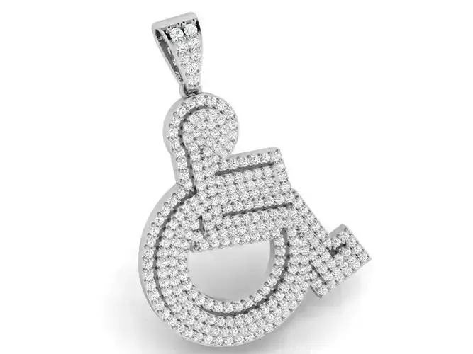 Disabled Person Pendant 4083