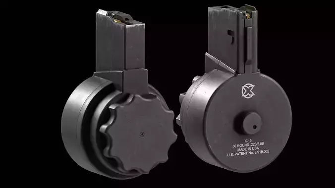 X Products X-15 50 Round Drum Magazine cal 223